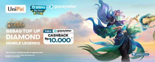 Top up Diamonds MLBB bisa dapat cashback Rp 10.000 di UniPin!